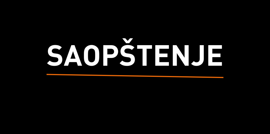 SAOPŠTENJE ZA MEDIJE 06.08